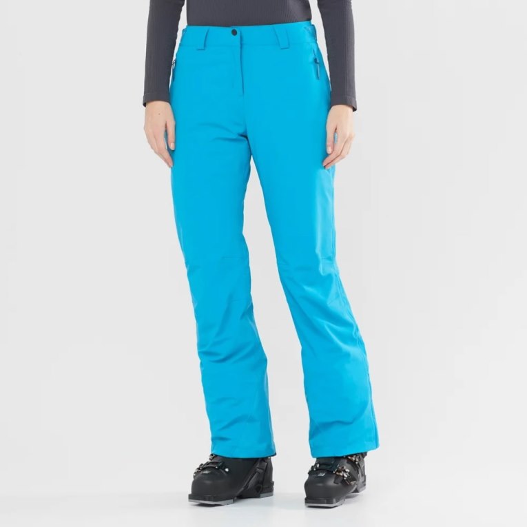 Turquoise Salomon The Brilliant Women\'s Ski Pants | PH 71426G